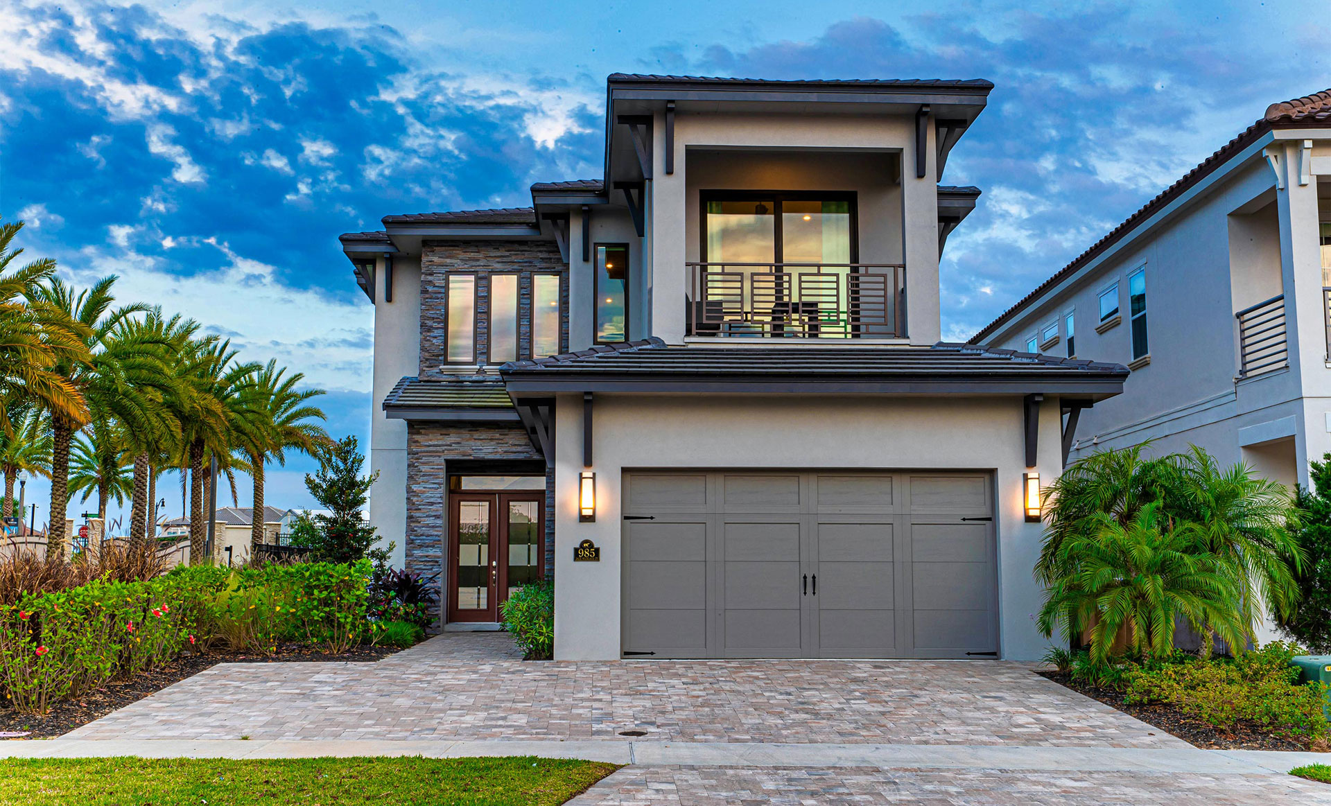 Front of a 5-bedroom Bear’s Den Resort Orlando vacation home.