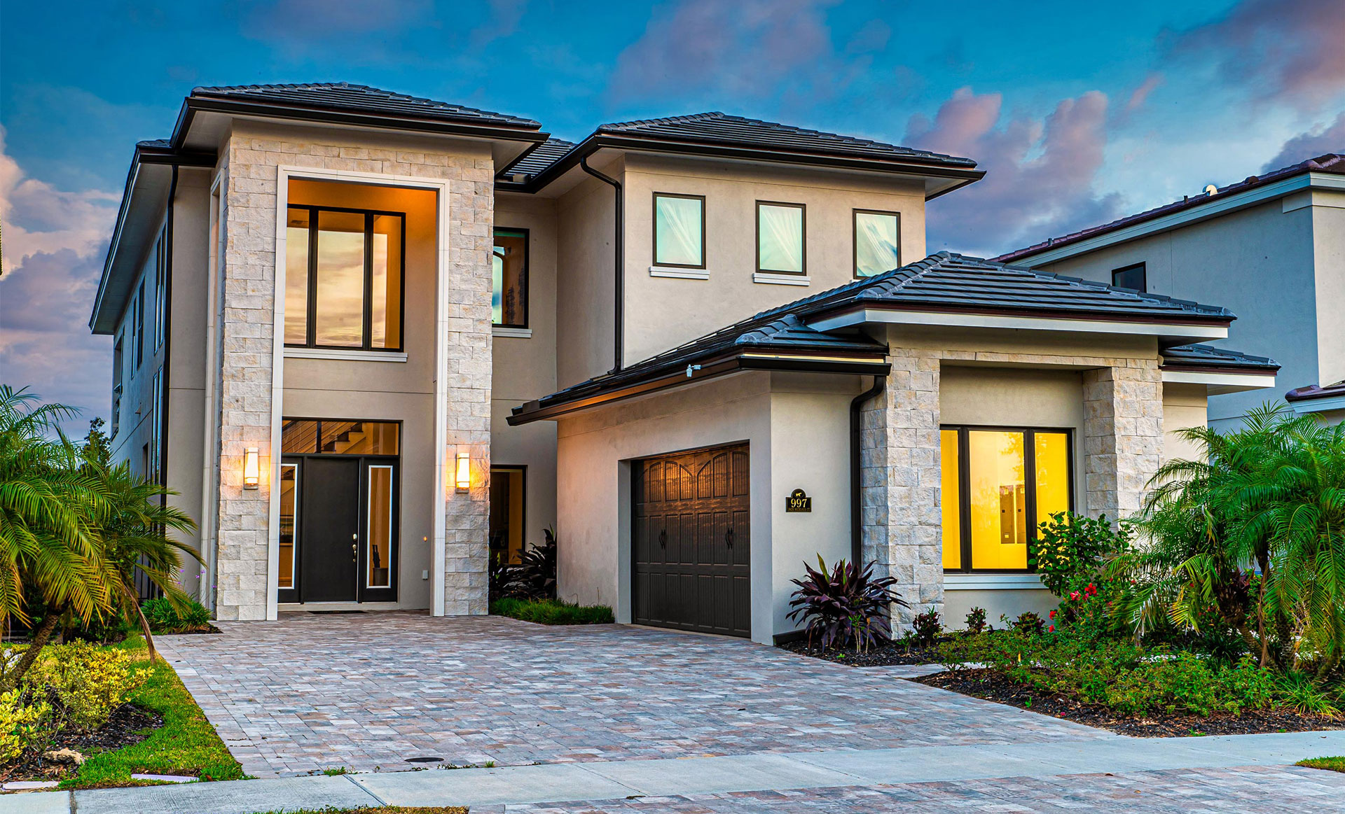 Front of a 6-bedroom Bear’s Den Resort Orlando vacation home.