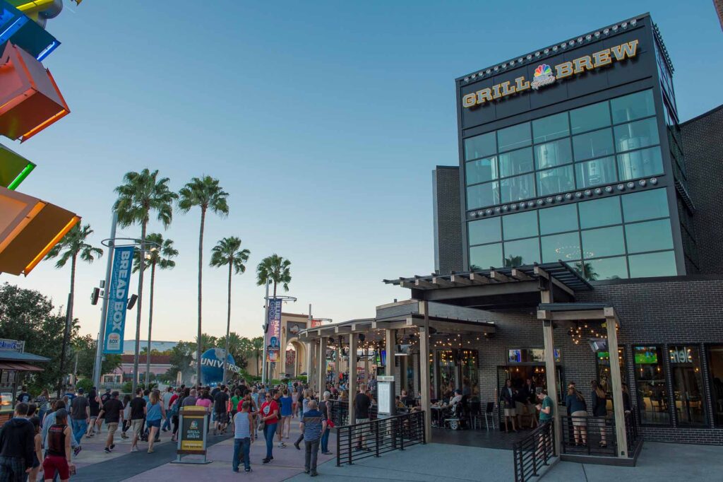Exterior of NBC Grill & Brew at Universal CityWalk